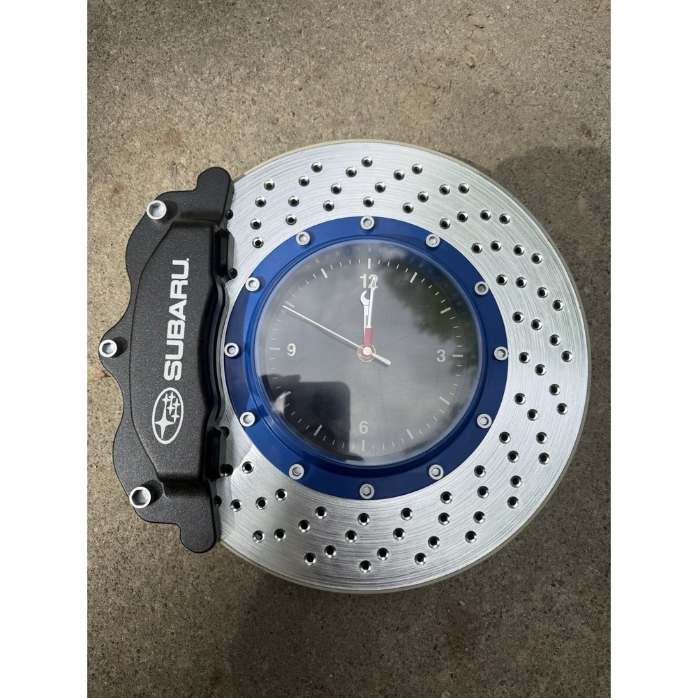 AUTOart Subaru Brake Disc & Caliper Analog Wall Clock Blue Silver Black